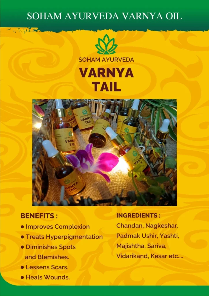 Varnya Oil by Soham Ayurveda 5 Varnya Oil benefits and Ingredients